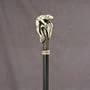 Frog Resin Handle with Black Beechwood Shaft Walking Stick / Cane Made in France