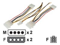ASSMANN 10xStromkabel ATX PS zu P4 MB 0,2m 2x 13,3cm 2x5,25Zoll Stecker/Buchse auf 4pin Ma Preisvergleich