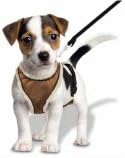 Pugz Adjustable Dog Harness Faux Suede with Sherpa medium Neck 12"