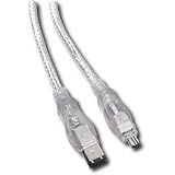Dynex IEEE 1394 FireWire 6-Pin to 4-Pin Cable (6.5 feet)