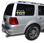Michigan Wolverines Cutz (10"x12") (10"x12") Set of 8 Glass Window Tattoos - NCAA College Athletics