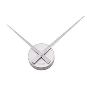 Karlsson Wall Clock Little Big Time Mini Silver 38cm KA4348SI
