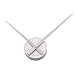 Karlsson Wall Clock Little Big Time Mini Silver 38cm KA4348SI