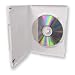14mm Standard Single White DVD Cases, 100% New Material 100 Pack. Size: 7 1/2