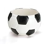 Ceramic Soccer Ball Bowl - Use As a Planter or Candy Dish!