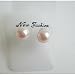 Uer010 Pink Pearls Stud Earrings 6mm Genuine Swarovski Pink Pearls Surgical Post Earrings with Gift Box