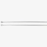 Lot de 2 tringles rondes extensibles (L60 cm) Argent