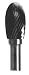 Oval Shaped Single Cut Tungsten Carbide Rotary Burr (1/2