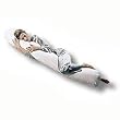 Bean - 11PV - Teen Bean Sleeping Body Pillow - Vegie Kapok Fill - White - 54 in. Length