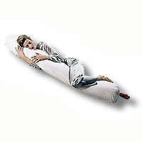 Kitchen: Bean Adult Bean Body Pillow Cover  Cover Only    Lt. Blue Flannel   66 inch