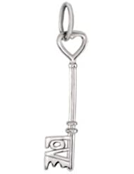 Love is the Key® Charm 14K White 85479