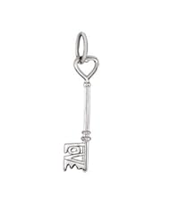 Love is the Key® Charm 14K White 85479
