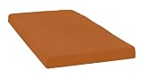 Kinzler 100/200 cm terra Mikrofaser Fleece Spannbetttuch uni
