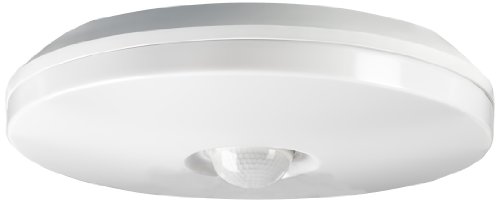 Steinel 760113 Eclairage de Sécurité Intérieur DL 850 Plafonnier Polycarbonate avec Sources PVC Blanc 25,5 x 7,4 cm