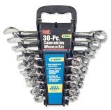 MIT Tools 30 pc Combination SAE Metric Wrench Set w/ Rack