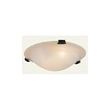 Home-Basics-07 - 2 Light Flush Mount Ceiling Lighting Fixture - Bronze - B1720