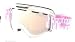 Bolle Nova Ski Goggles - Shiny White Pink Dots Frame & Vermillon Gun Lens