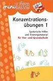 miniL&Uuml;K  Konzentrations&uuml;bungen: mini L&Uuml;K, &Uuml;bungshefte, Konzentrations&uuml;bungen: Spielerische Hilfen und Trainingsmaterial f&uuml;r Vor- und Grundschule: HEFT 1 - Heiner M&uuml;ller