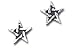Pentagram Studs x 2 Alchemy Gothic Earrings