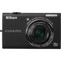 Nikon COOLPIX S6200 16 MP Digital Camera with 10x Optical Zoom NIKKOR ED Glass Lens and HD 720p Video (Black)