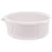 CoorsTek 60221 Porcelain Rounded 90mL Vertical Side Evaporation Dish , 32 mm Height x 77mm OD