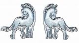 Eigenschaften Janusch / Ohrstecker Silber Emaille Einhorn