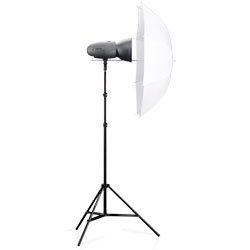 Walimex Pro Studioset VT-300 Lampenstativ (300 Watt Blitz, Schirm)