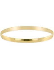 Ladies 14K Yellow Gold Solid Bangle "Semanarios" Sold Individually. 5.0mm Wide