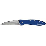Kershaw - LEEK Navy Blue with Alloy Handles and Stonewashed blade - EXCLUSIVE
