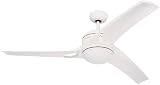 21cCVCtP%2BKL. SL160  Monte Carlo 3MO52WHO L Mach One 52 Inch 3 Blade Ceiling Fan with Remote and Light Kit, White Finish