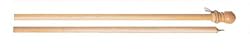 New Creative 2-Piece Wood Flag Pole - 59"