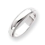 Sterling Silver 4mm Milgrain Band