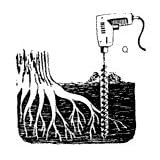 Jisco Lawn and Garden Earth Auger - 1-1 4x18 EARTH AUGER (1 4 DRILL)