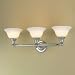 Eurofase Lighting BR-3DNA-25 Polished Chrome Diana Transitional Three Light Reversible Lighting 27.5 Wide Bathroom Fixture from the Diana Collection