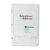 Acco/Wilson Jones / Phone/Address Book Refill, 8-1/2x5-1/2, 80 Sheets, Green / Mfg Part # 812R