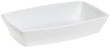 Rings White Porcelain 15-Inch Oval Baker