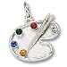 Jewelry : Artist Palette Charm by Rembrandt Charms