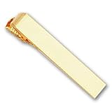 Gold-plated Polished Tie Bar