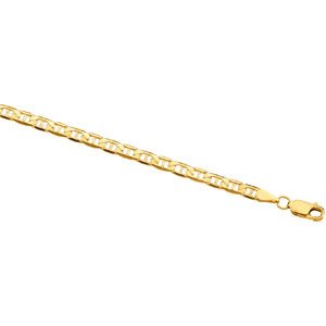 14K Yellow Gold Anchor Chain - 16 inches