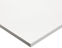 PVC Type 1 Sheet, White, 1/8" Thick, 12" Width, 24" Length
