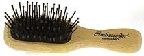 Ambassador Hairbrushes (By Faller) - Beechwood Mini 5126 - Hairbrushes - Wooden Handle with Pneumatic Brushes