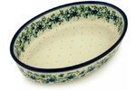 Polish Pottery Baker Oval - Traditional Pattern - H5145A