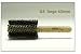 G4 - Ibiza Reinforced Boar Round Brush for Coarse Hair with Extended Cork Handle, 16 Rows of Bristles