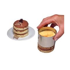 Dessert- und Speisering, rostfrei aus Edelstahl � 7,5cm, H�he 5,5 cm