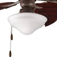 Best Price Progress Lighting P2637-33 One-Light Indoor/Outdoor Universal Fan Light Kit with Frosted Seeded Glass, Cobblestone
