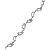 14K White Gold Diamond Fashion Bracelet