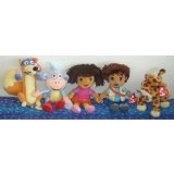 Ty Beanie Babies SET OF 5 DORA THE EXPLORER & DIEGO PLUSH [Toy]