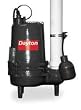 Dayton 3BB88 Pump, Sewage, 1/2 HP