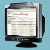 KTKBF1617SV Center Mount Glass Monitor Filter, Fits 16-17 CRT, Black