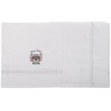 Tuc Tuc Unisex Baby Crib Sheet Set. 3-pc: Top Sheet, Fitted Bottom Sheet and Pillow Case. Fits standard mattresses 54x28